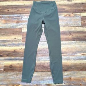 Lululemon Wunder Under Smooth Cover High-Rise Tight 25" Army Green Size 2